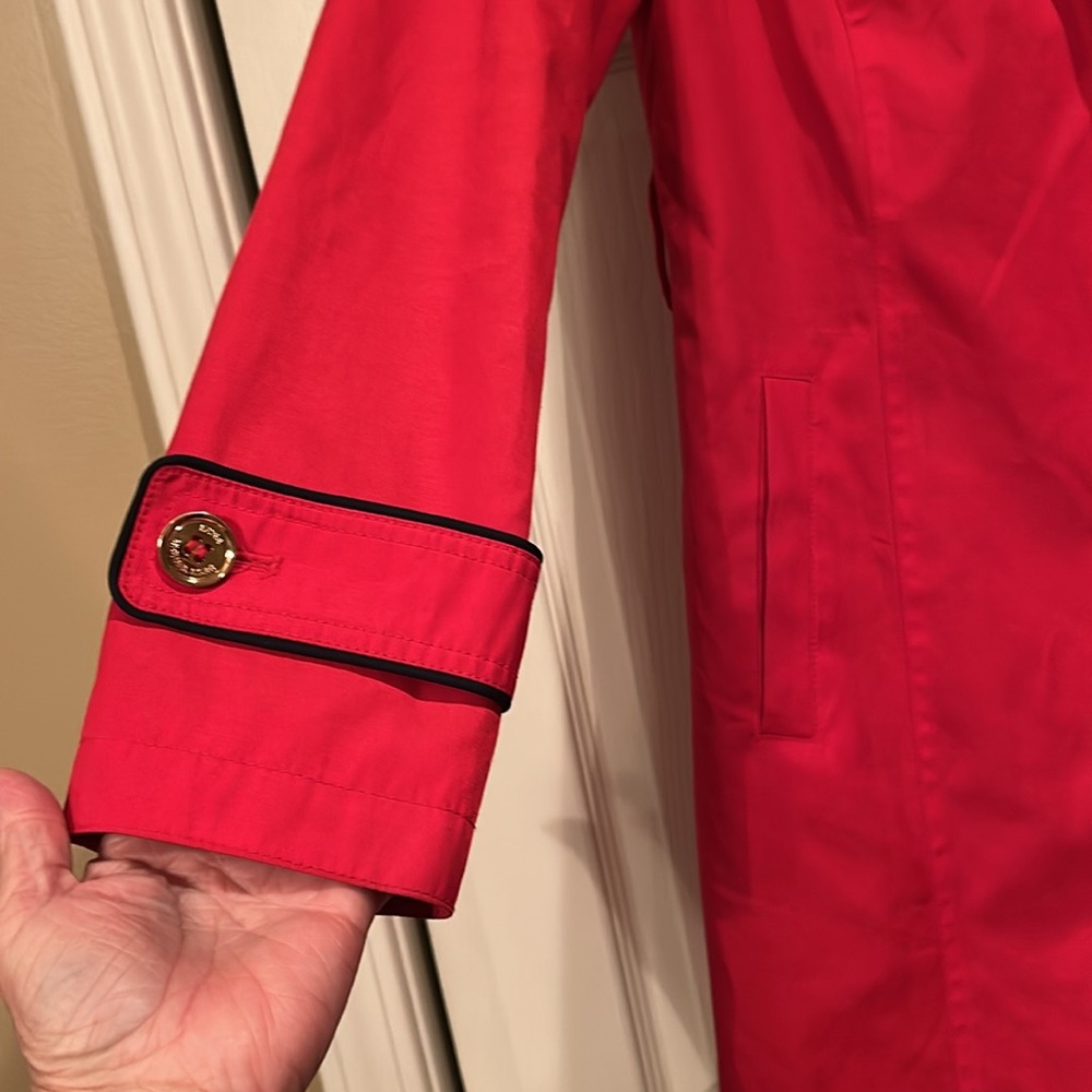 Michael Kors Small - Stylish Red Women's Jacket, Zip Front w/Detachable Hood. - Picture 3 of 11